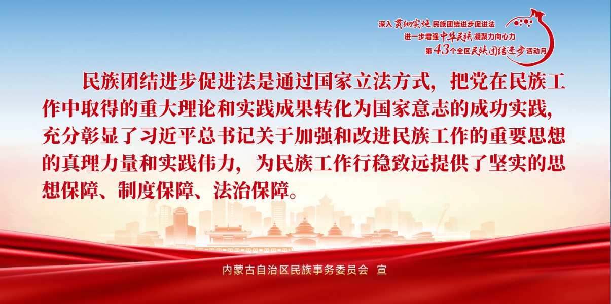 深入贯彻实施民族团结进步促进法 进一步增强中华民族凝聚力向心力